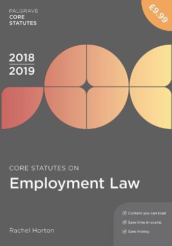 Cover image for Core Statutes on Employment Law 2018-19