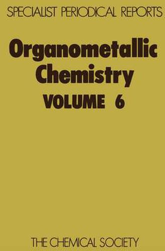 Cover image for Organometallic Chemistry: Volume 6