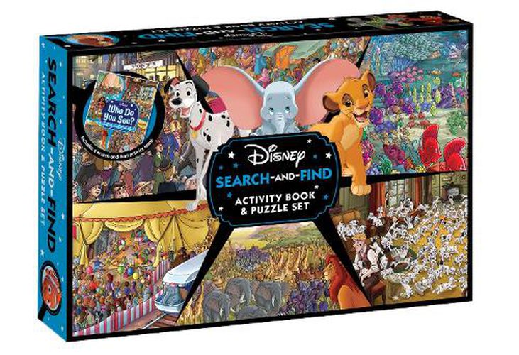 Cover image for Disney: Search-and-Find Activity Book and Puzzle Set (200 Pieces)