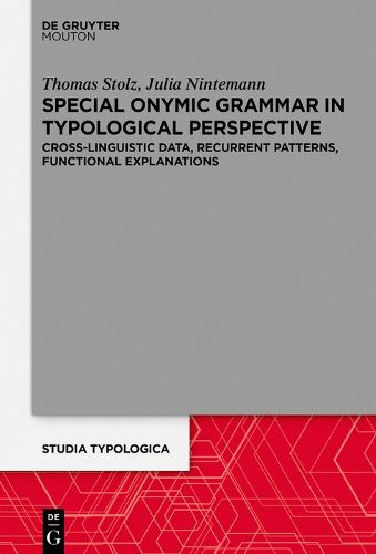 Cover image for Special Onymic Grammar in Typological Perspective