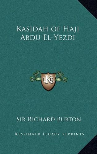 Kasidah of Haji Abdu El-Yezdi