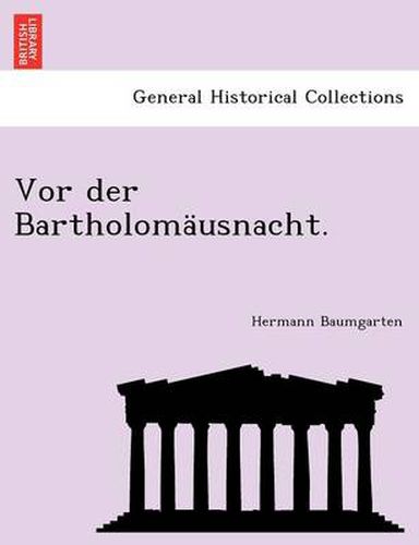 Cover image for VOR Der Bartholomausnacht.