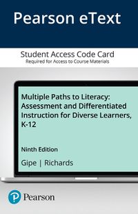 Cover image for Multiple Paths to Literacy: Assessment and Differentiated Instruction for Diverse Learners, K-12 -- Enhanced Pearson eText