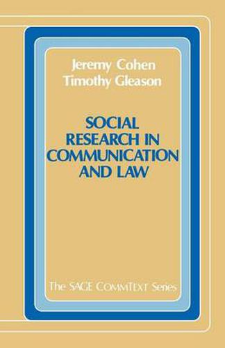 Social Research in Communication and Law