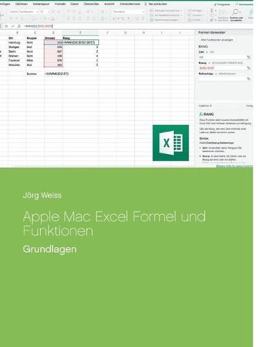 Cover image for Apple Mac Excel Formel und Funktionen: Grundlagen