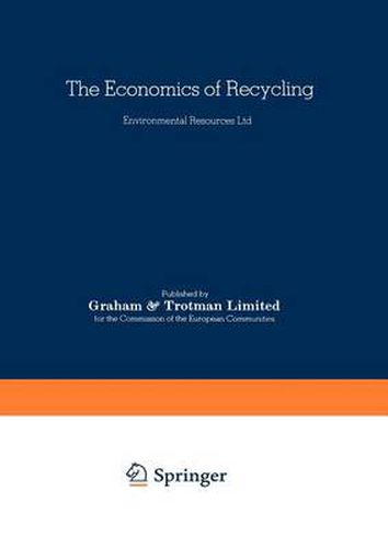 Cover image for The Economics of Recycling