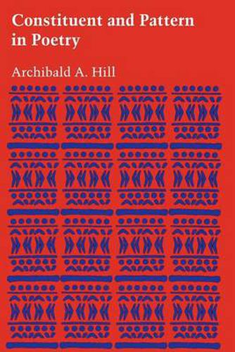 Cover image for Constituent and Pattern in Poetry