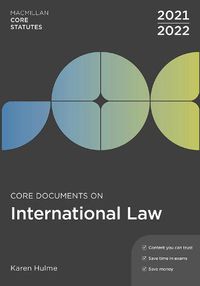 Cover image for Core Documents on International Law 2021-22