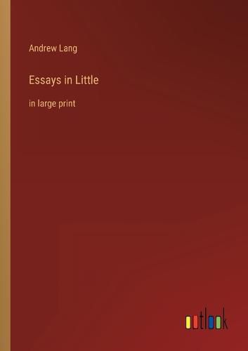 Cover image for Essays in Little