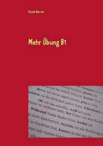 Cover image for Mehr UEbung B1: Kopiervorlagen zur Grammatik, Deutsch als Fremdsprache