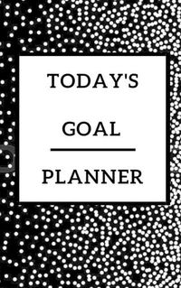 Cover image for Today's Goal Planner - Planning My Day - Gold Black Strips Cover