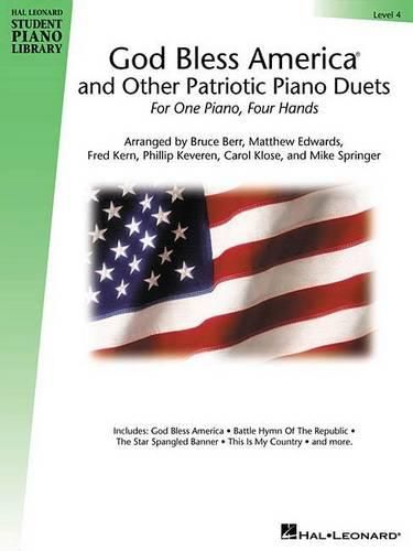 Cover image for God Bless America (R) and Other Patriotic Piano Duets: Hal Leonard Student Piano Library