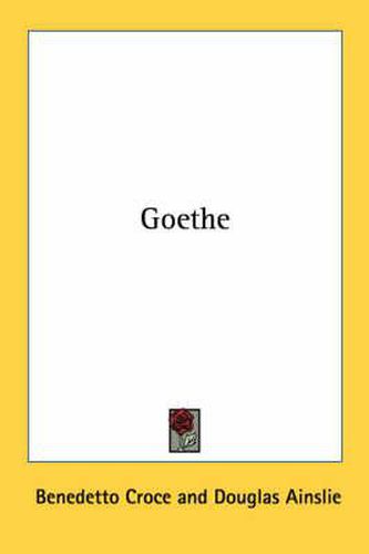 Cover image for Goethe