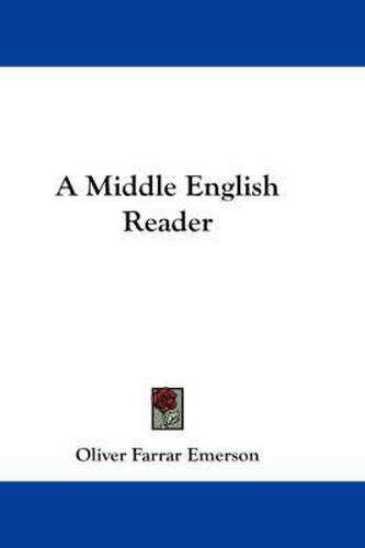 Cover image for A Middle English Reader