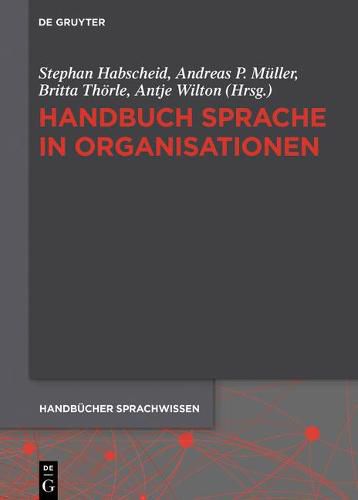 Cover image for Handbuch Sprache in Organisationen