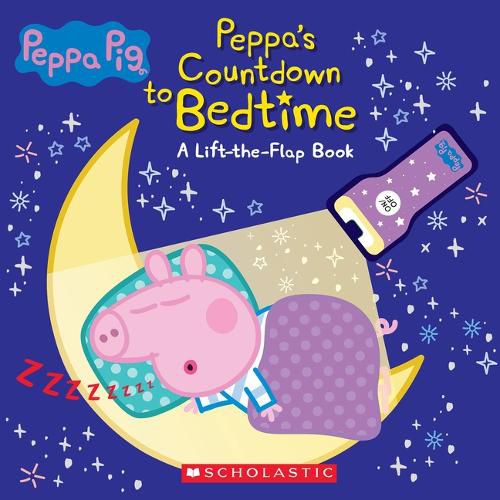 Cover image for Peppa's Countdown to Bedtime: Lift-The-Flap Book with Flashlight