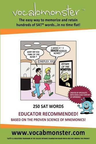Cover image for Vocabmonster - 250 SAT Words