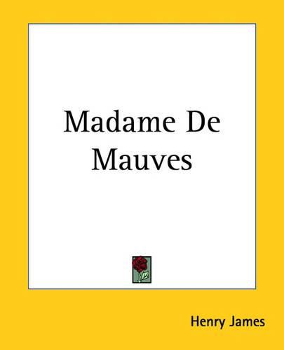 Cover image for Madame De Mauves