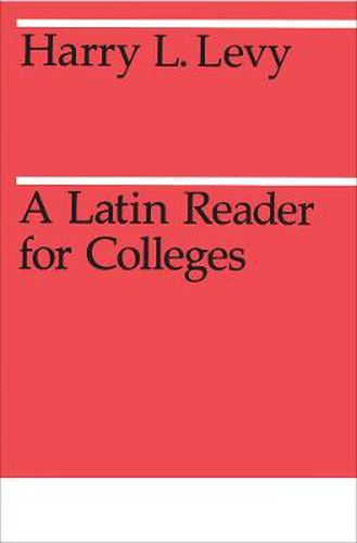 Cover image for Latin Reader for Colleges