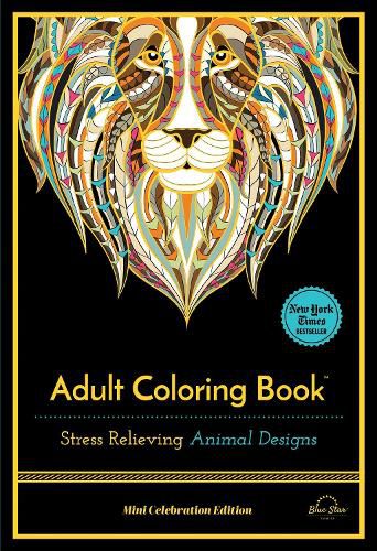 Cover image for Stress Relieving Animal Designs: Adult Coloring Book, Mini Edition