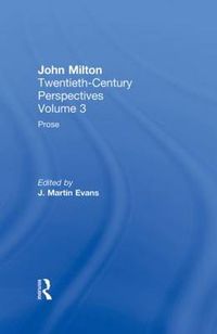 Cover image for Prose: John Milton: Twentieth Century Perspectives