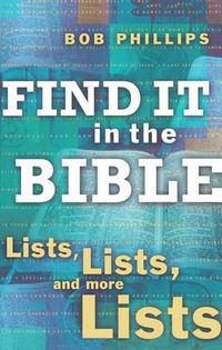 Cover image for Finding It in the Bible