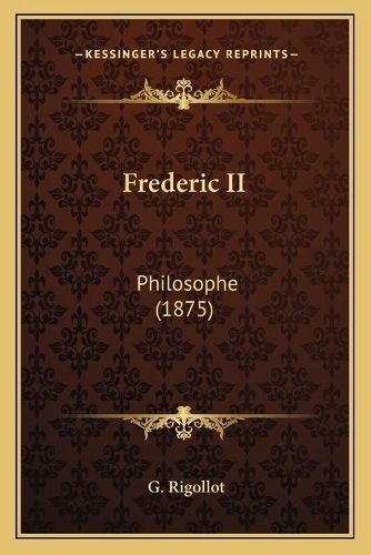 Frederic II: Philosophe (1875)