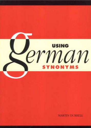 Cover image for Using German Synonyms