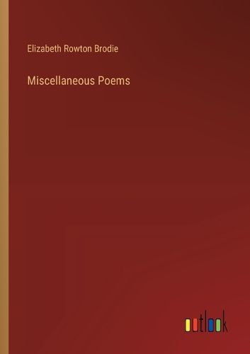 Cover image for Miscellaneous Poems