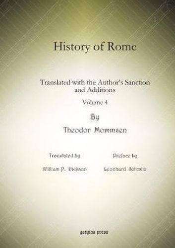 History of Rome (vol 4): Translated with the Author's Sanction and Additions