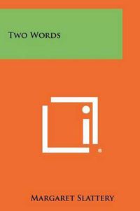 Cover image for Two Words