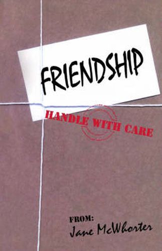 Cover image for Friendship: Handle with Care