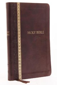 Cover image for KJV, Thinline Bible, Leathersoft, Brown, Thumb Indexed, Red Letter, Comfort Print: Holy Bible, King James Version