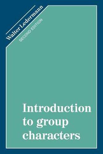 Cover image for Introduction to Group Characters