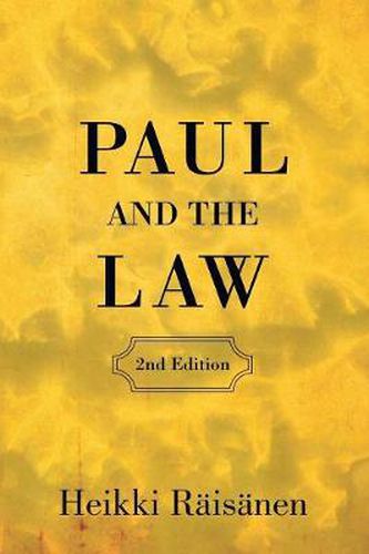 Cover image for Paul and the Law (2nd Edition)