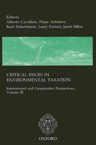 Cover image for Critical Issues in Environmental Taxation: International and Comparative Perspectives