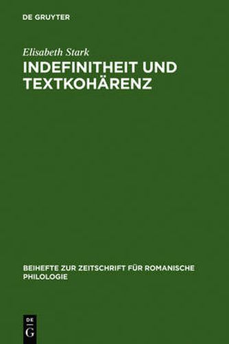 Cover image for Indefinitheit und Textkoharenz