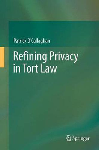 Cover image for Refining Privacy in Tort Law