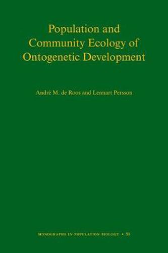Cover image for Population and Community Ecology of Ontogenetic Development