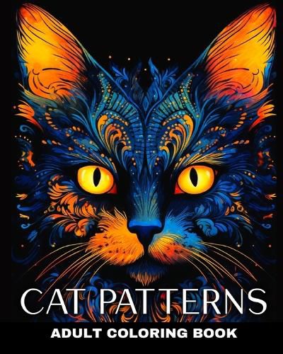 Adult Coloring Book Cat Patterns