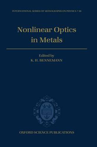 Cover image for Non-linear Optics in Metals