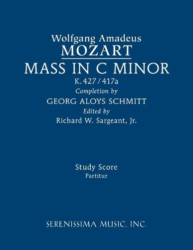 Cover image for Mass in C minor, K.427/417a: Study score