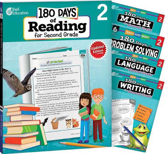 Cover image for 180 Days (TM): Reading, Math, Language, Writing, & Problem Solving for Grade 2: 5-Book Set