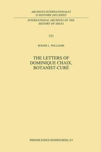 The Letters of Dominique Chaix, Botanist-Cure