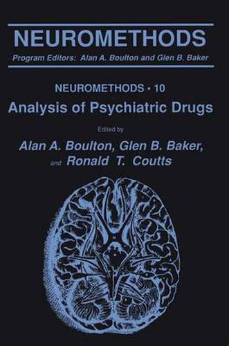 Cover image for Analysis of Psychiatric Drugs