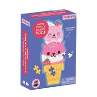 Cover image for Strawberry Cat Cone 48 Piece Scratch and Sniff Shaped Mini Puzzle