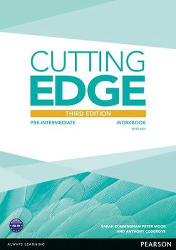 Cover image for Cutting Edge 3rd Edition Pre-Intermediate Workbook with Key