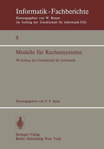 Cover image for Modelle fur Rechensysteme: Workshop der Gi, Bonn, 31. 3.-1. 4. 1977