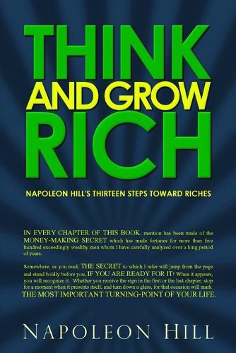 Cover image for Think and Grow Rich: Napoleon Hill's Thirteen Steps Toward Riches