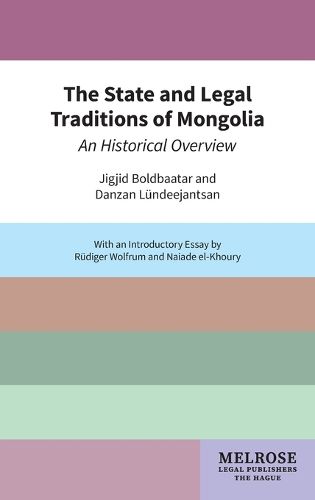 Cover image for The State and Legal Traditions of Mongolia